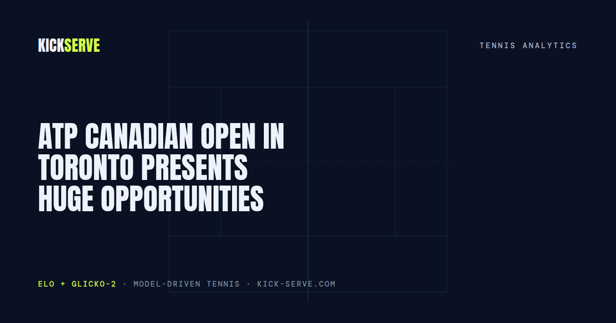 ATP Canadian Open in Toronto Presents Huge Opportunities