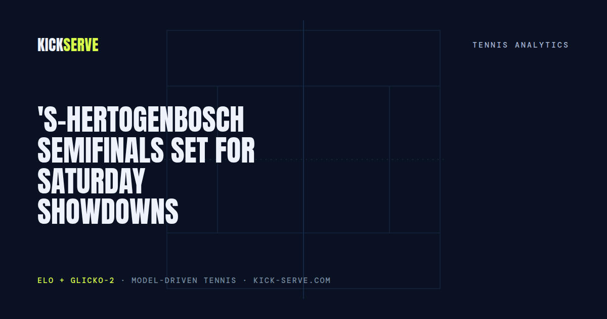 's-Hertogenbosch Semifinals Set for Saturday Showdowns